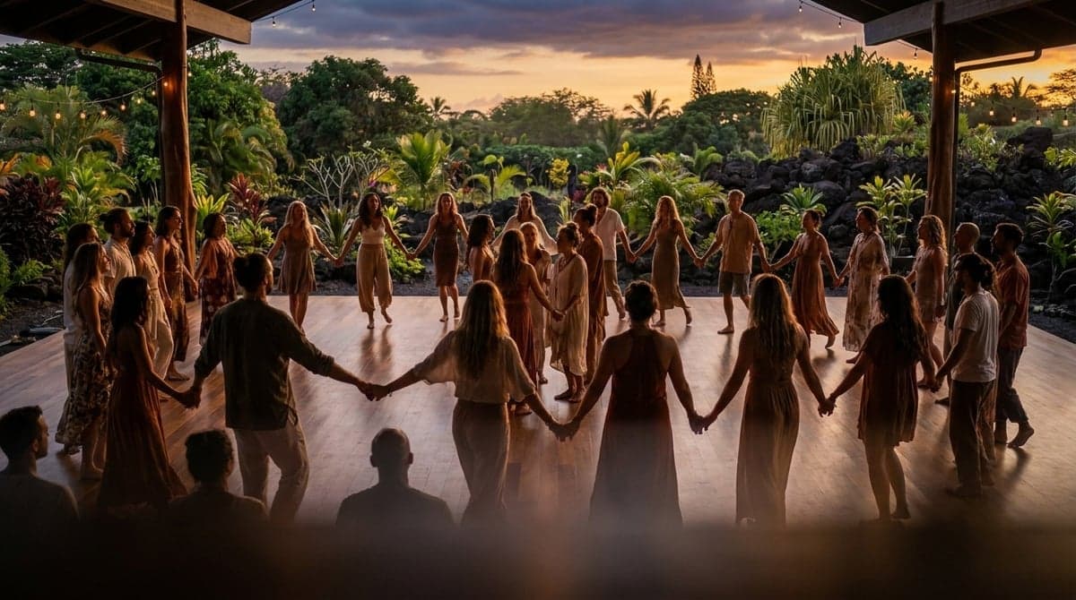 Your guide to a heart-wide Saturday: Dances of Universal Peace + Sufi Zikr in Pāhoa (Aug 22, 2026)