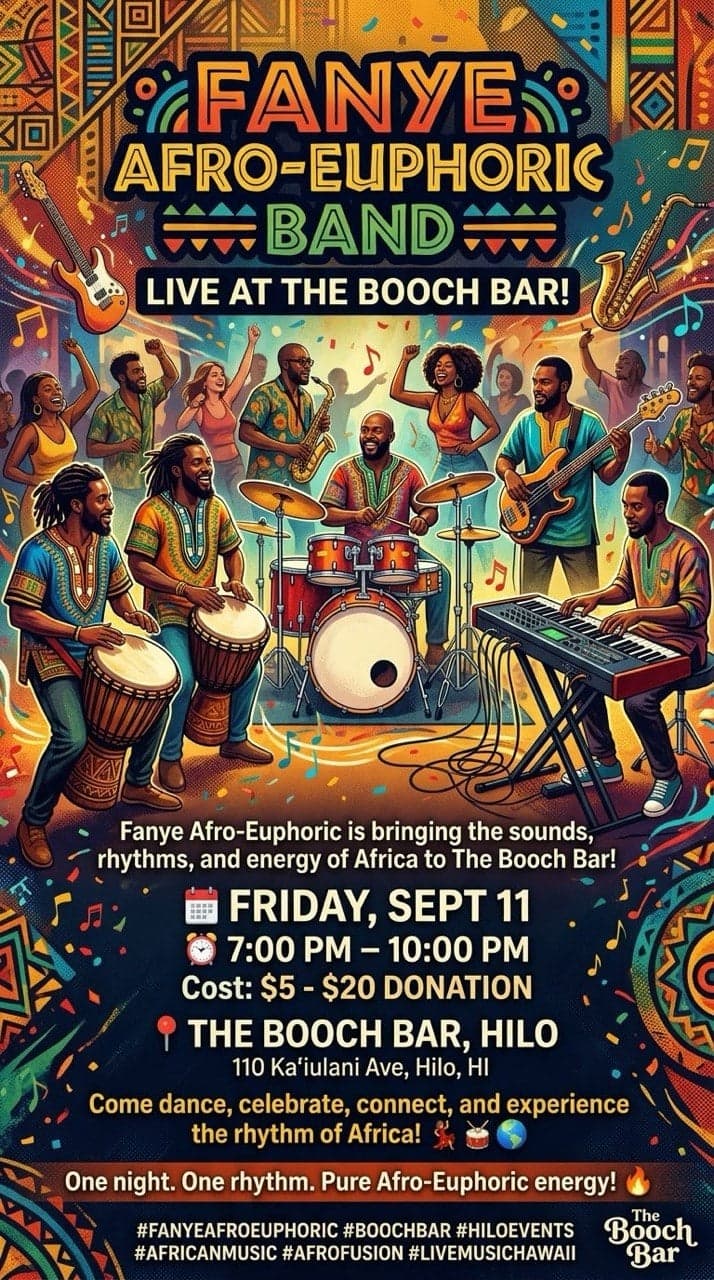 Fanye Afro-Euphoric Band — Live at The Booch Bar