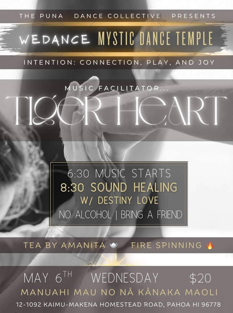 WeDance Mystic Dance Temple with Tiger Heart