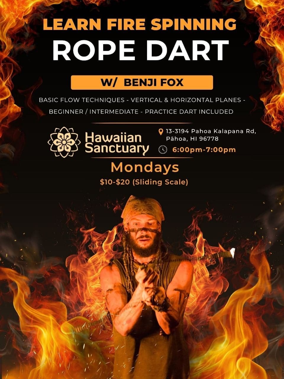 Learn Fire Spinning: Rope Dart w/ Benji Fox