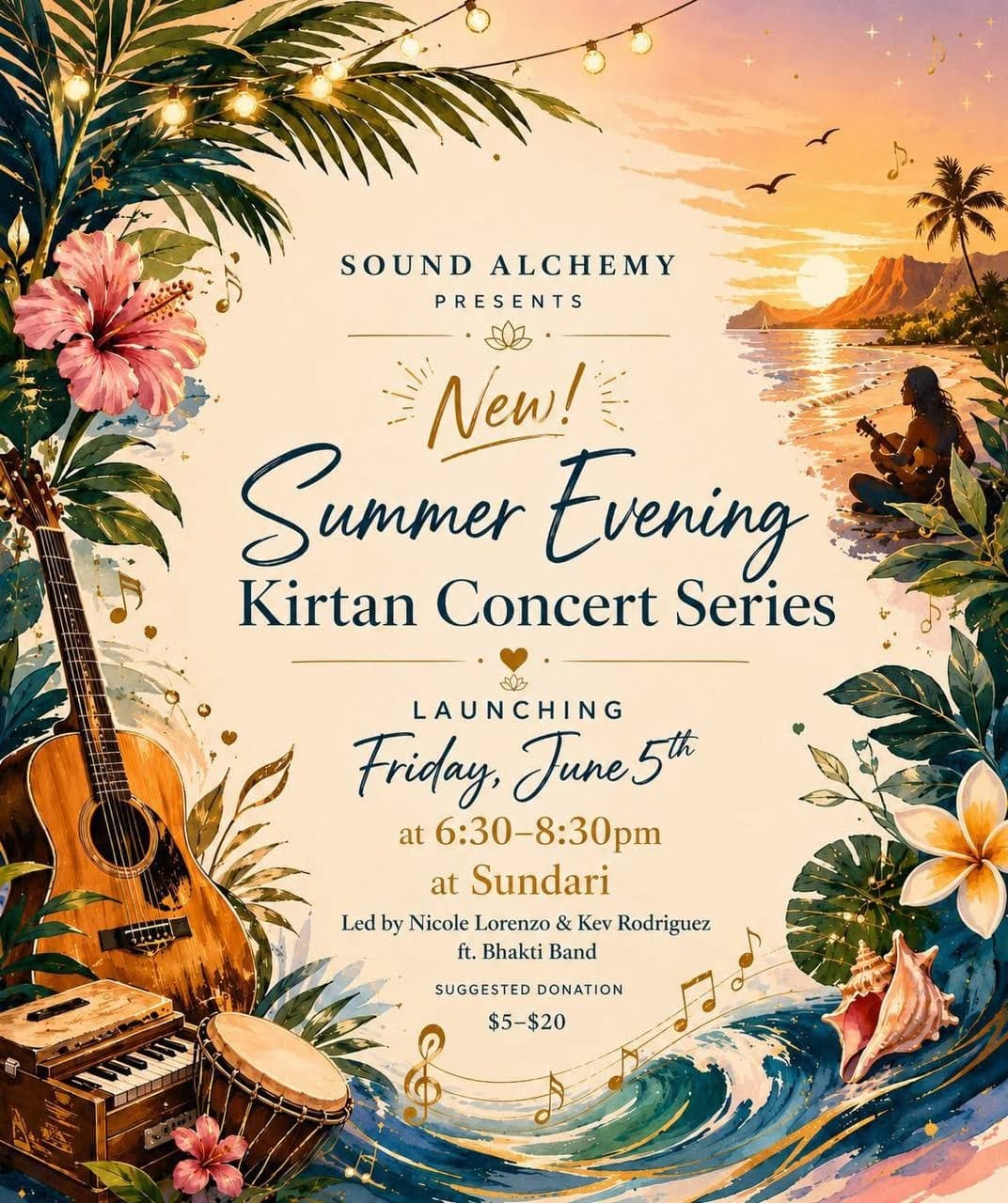 Summer Evening Kirtan Concert Series – Launch
