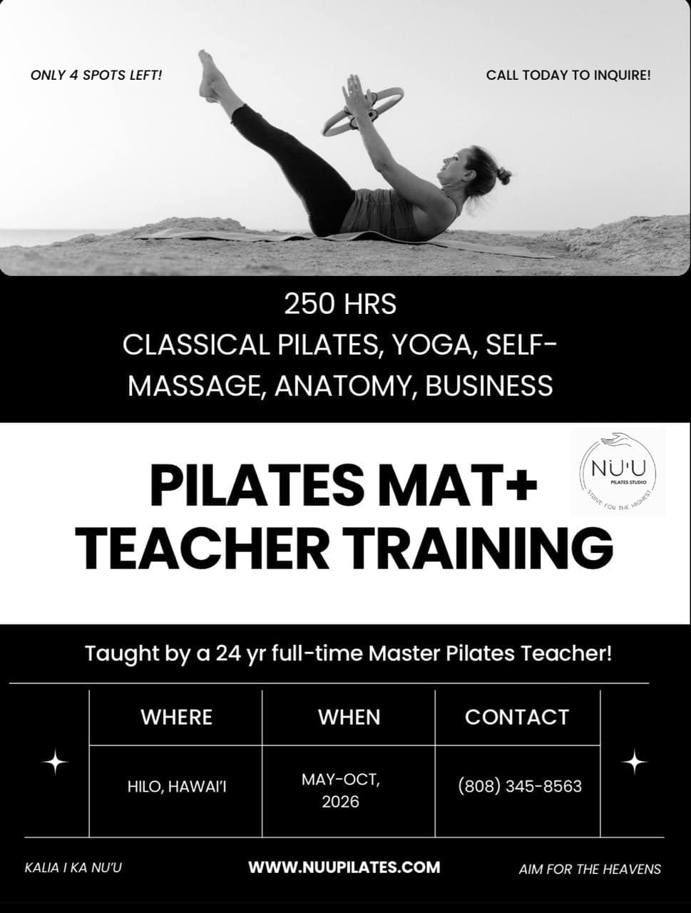 Pilates Mat+ Teacher Training (250 Hrs)