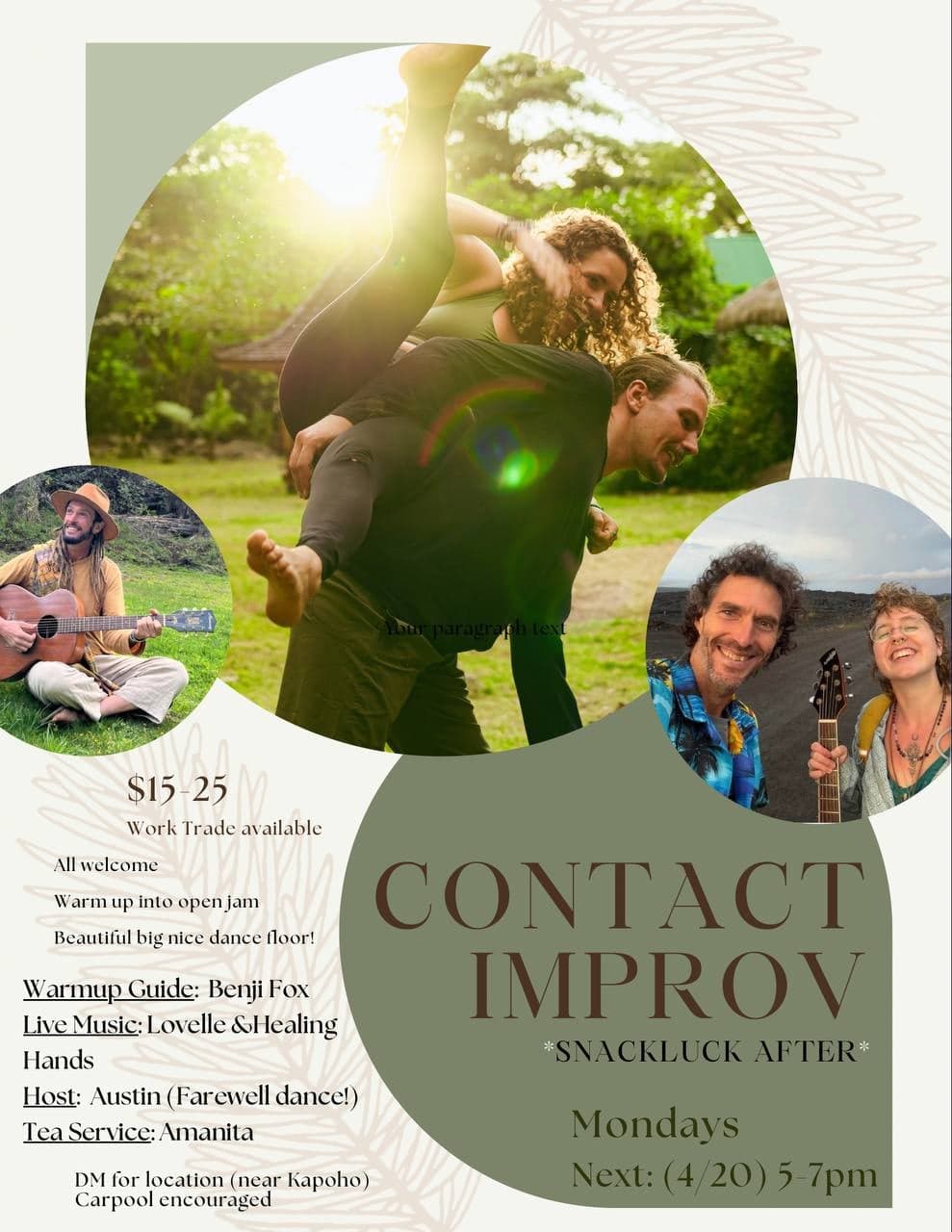 Contact Improv Jam (Snackluck After)