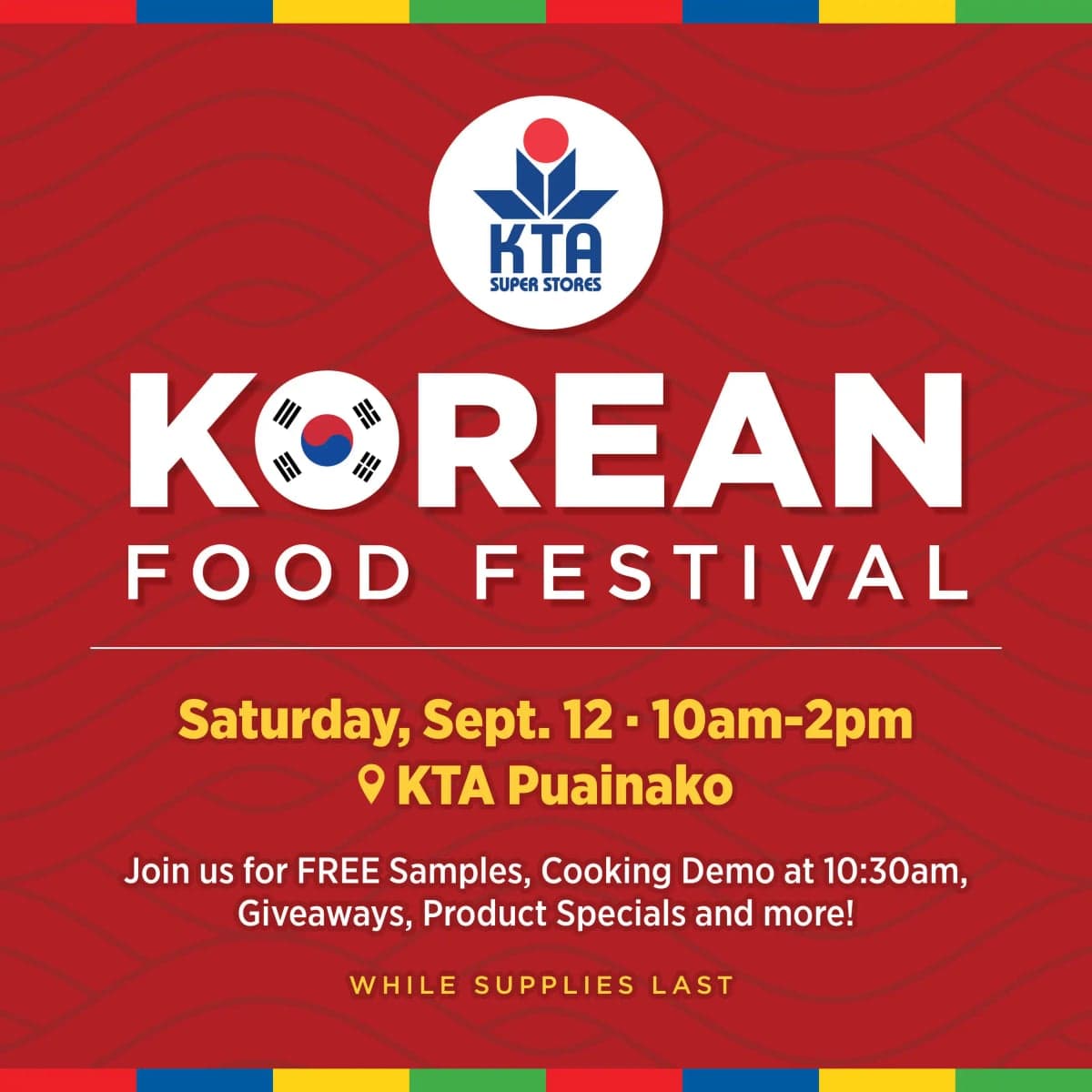 🇰🇷 Korean Food Festival 🇰🇷 at KTA Puainako