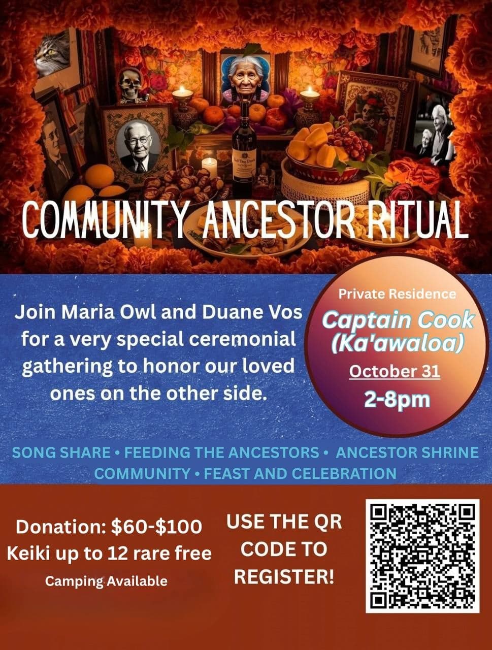 Community Ancestor Ritual (Samhain/Día de los Muertos)