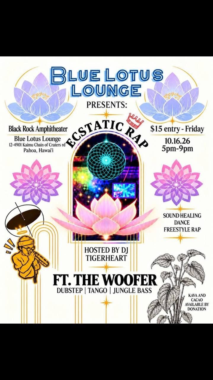 Ecstatic Rap at Blue Lotus Lounge (Fridays)