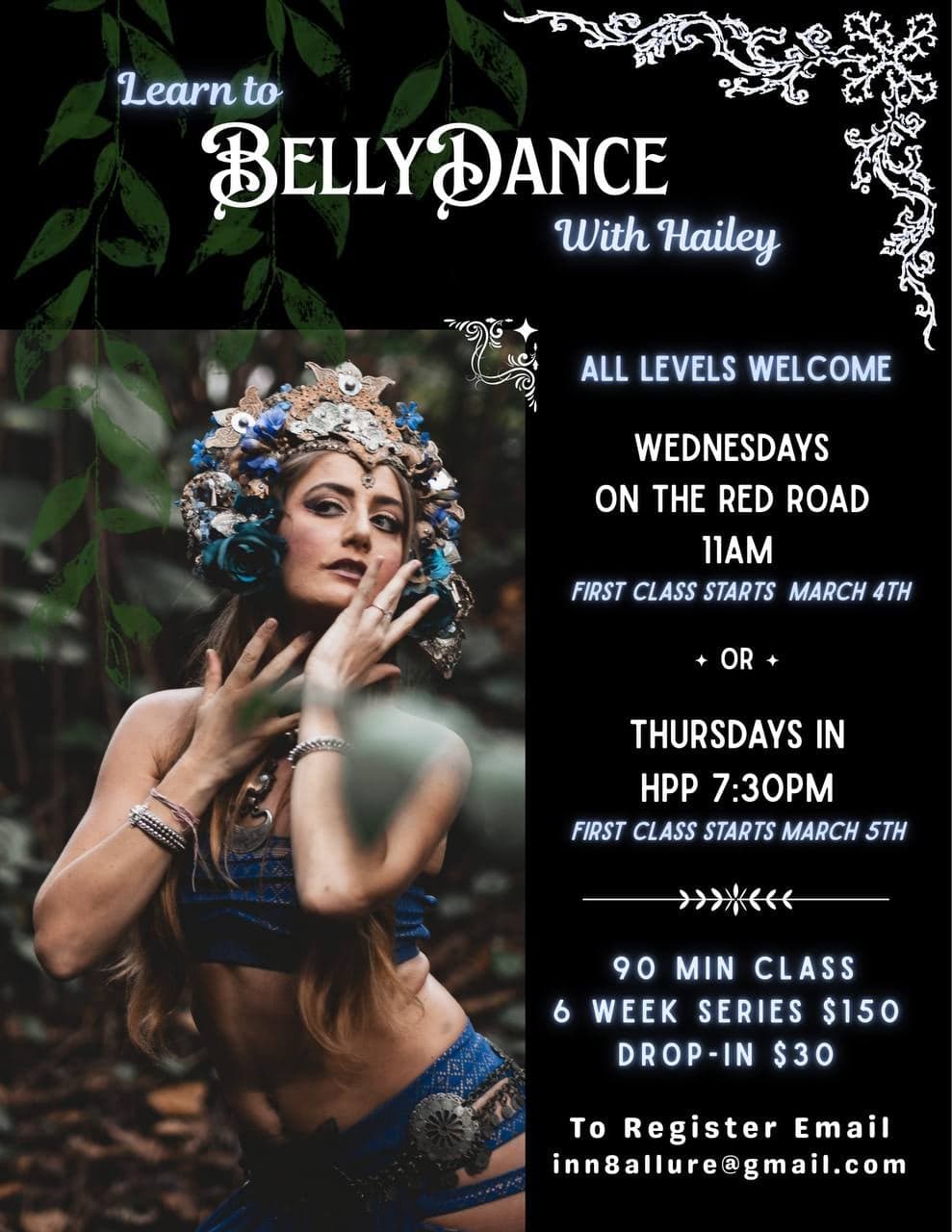 Learn to Belly Dance with Hailey — Wednesdays (Red Road, Puna)