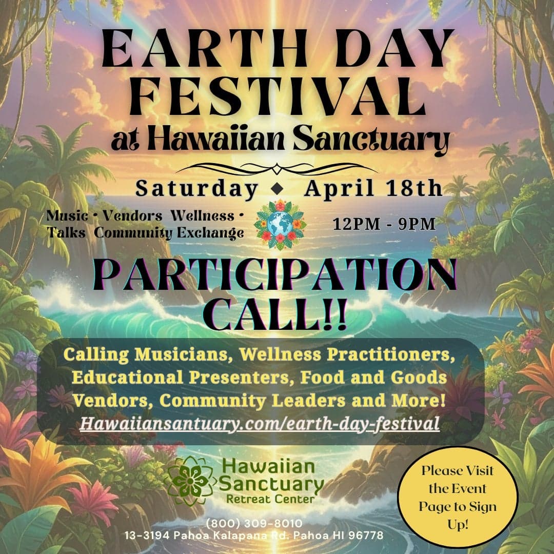 Earth Day Festival at Hawaiian Sanctuary