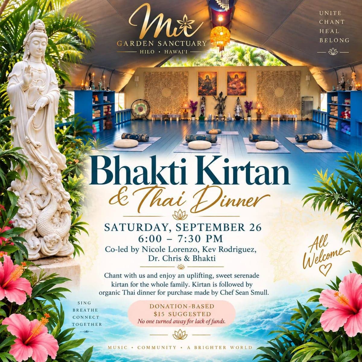 Bhakti Kirtan & Thai Dinner