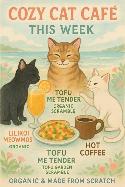 Marketplace thumbnail for Cozy Cat Café Menu Highlights