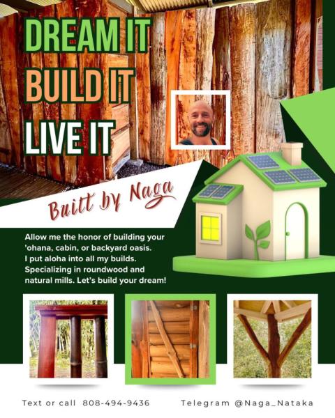 Marketplace thumbnail for Local Small Contractor for Custom ADU's in Lower Puna