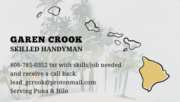Marketplace thumbnail for Skilled Trades Services in Puna and Hilo