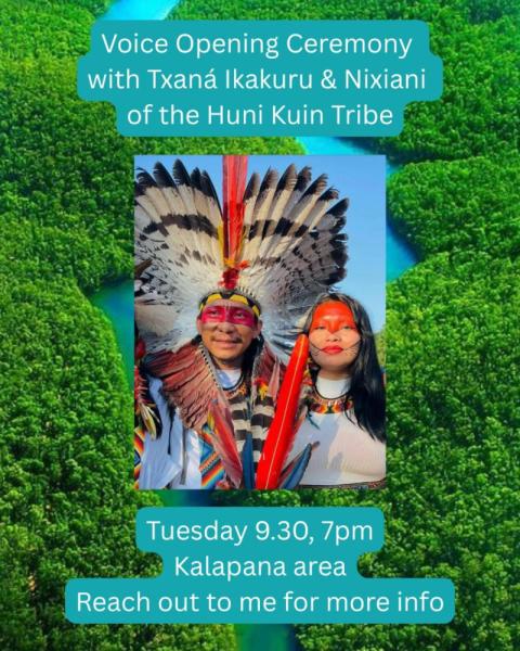 Event thumbnail for Voice Opening Ceremony with Txaná Ikakuru & Nixiani