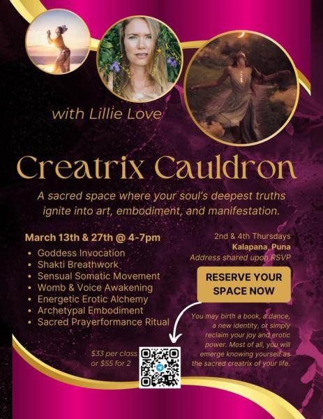 Event thumbnail for Creatrix Cauldron For Women ❤️‍🔥