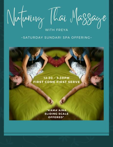 Event thumbnail for Thai Massage at the Spa with Freya