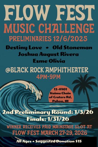 Event thumbnail for FLOW FEST MUSIC CHALLENGE PRELIMINARIES