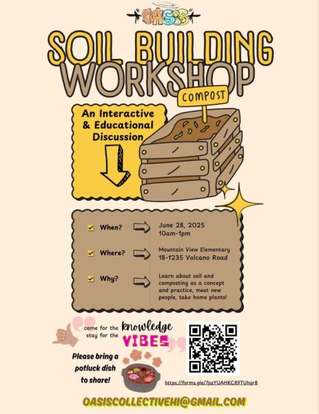 Event thumbnail for SOIL BUILDING WORKSHOP: An Interactive & Educational Discussion