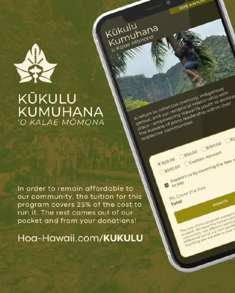 Event thumbnail for Kūkulu Kumuhana 'o Kalae Mōmona Summer Camp