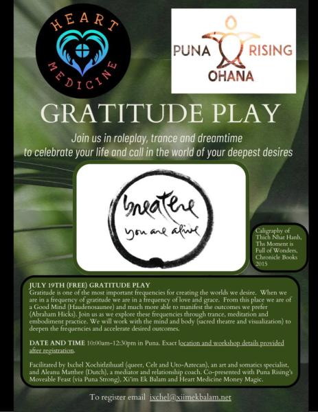 Event thumbnail for Gratitude Play Workshop: Dream Play Series