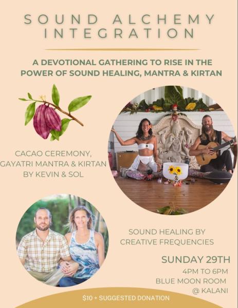 Event thumbnail for Devotional Afternoon with Cacao Ceremony and Sound Healing