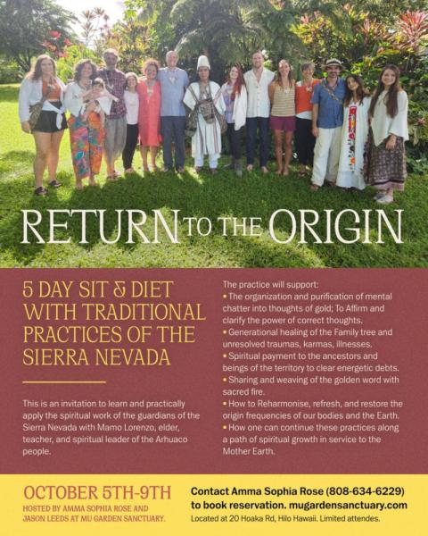 Event thumbnail for Return to the Origin: 5-Day Sit & Diet with Traditional Practices of the Sierra Nevada