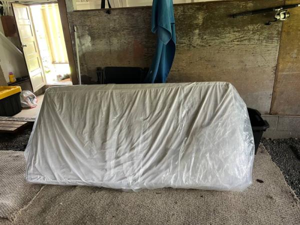 Marketplace thumbnail for Standard Twin Bed Mattress and Wooden Frame
