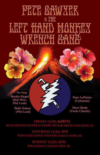 Event thumbnail for PETE SAWYER & THE LEFT HAND MONKEY WRENCH GANG