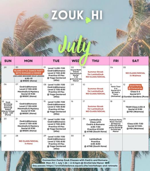 Event thumbnail for Brazilian Zouk Classes and Social Dances
