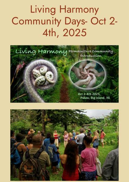 Event thumbnail for Living Harmony Community Days