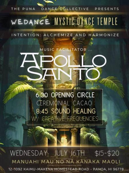 Event thumbnail for WeDance Welcomes APOLLO SANTO