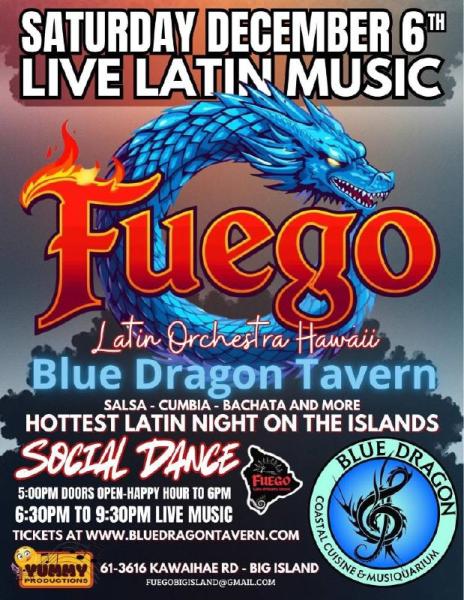 Event thumbnail for Live Latin Music with Fuego Latin Orchestra Hawaii