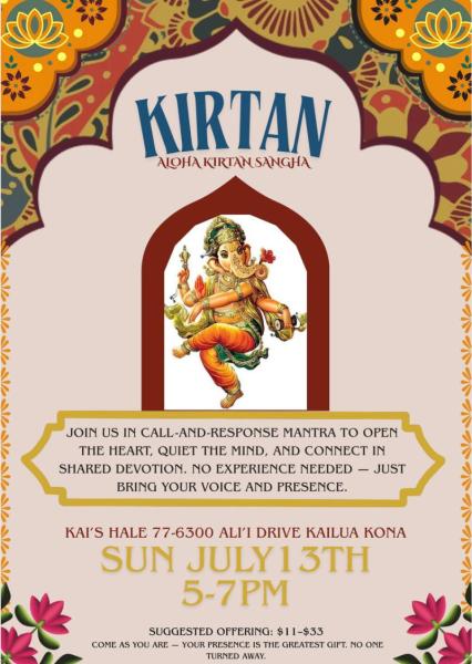 Event thumbnail for Aloha Kirtan Sangha