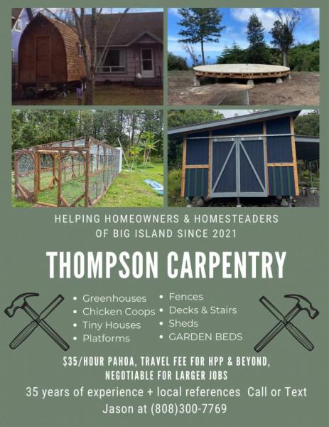 Marketplace thumbnail for Thompson Carpentry Services