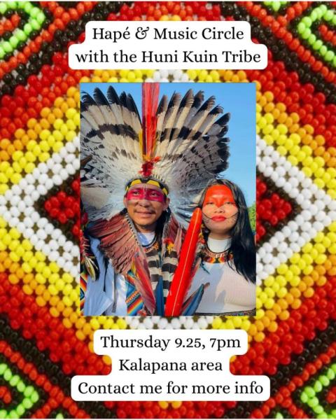 Event thumbnail for Hapé & Music Circle with the Huni Kuin Tribe