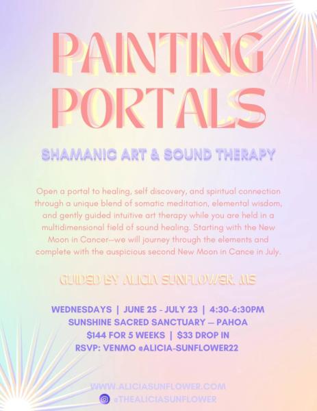 Event thumbnail for Painting Portals: Shamanic Art & Sound Therapy