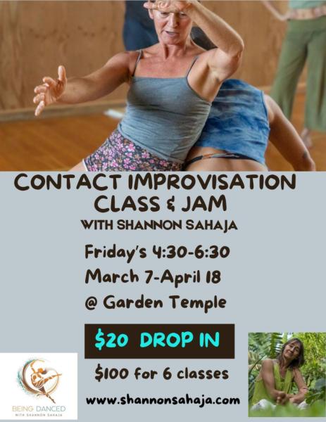 Event thumbnail for Friday Contact Improvisation Class and JAM