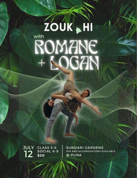 Event thumbnail for Zouk Dance Class and Social