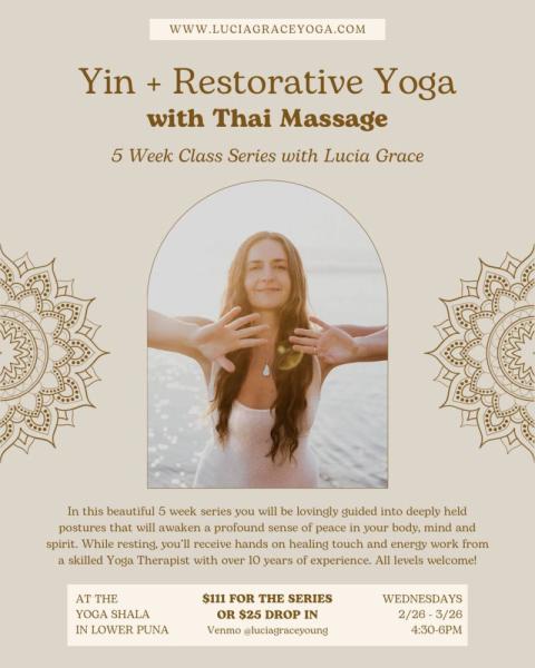 Event thumbnail for  Yin + Restorative Yoga